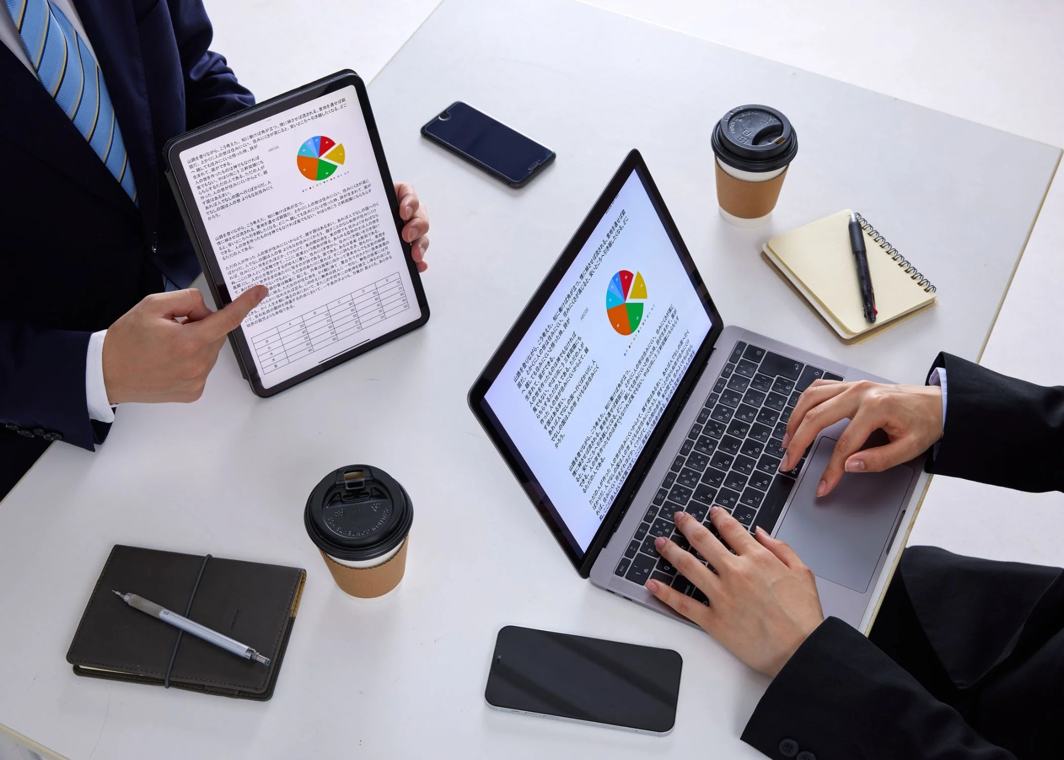 Collaborative meeting between healthcare data consultants and clients to review dental network analytics